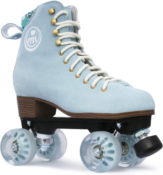 Artistic Pro Roller Skates Women, Kids & Men -Suede Boot Adjustable Stopper- Indoor, Outside, Rink, & Rhythmic Roller Skating. Black, Blue, Gray, Green, Pink, White