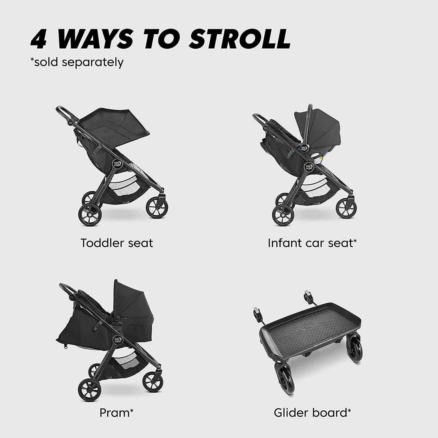 City Mini GT2 All-Terrain Stroller, Jet