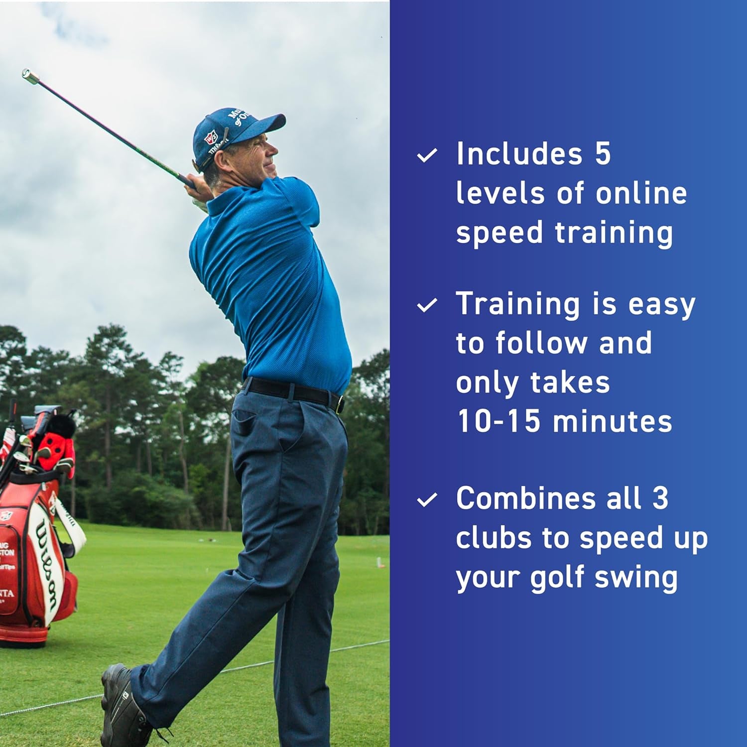 | Swing Speed Training System | Gain Swing Speed and 20 Yards | Speed Sticks™ Used by Padraig Harrington | App Training Protocols