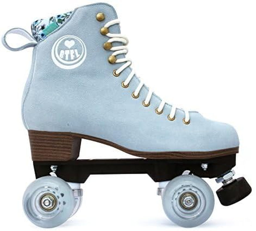 Artistic Pro Roller Skates Women, Kids & Men -Suede Boot Adjustable Stopper- Indoor, Outside, Rink, & Rhythmic Roller Skating. Black, Blue, Gray, Green, Pink, White