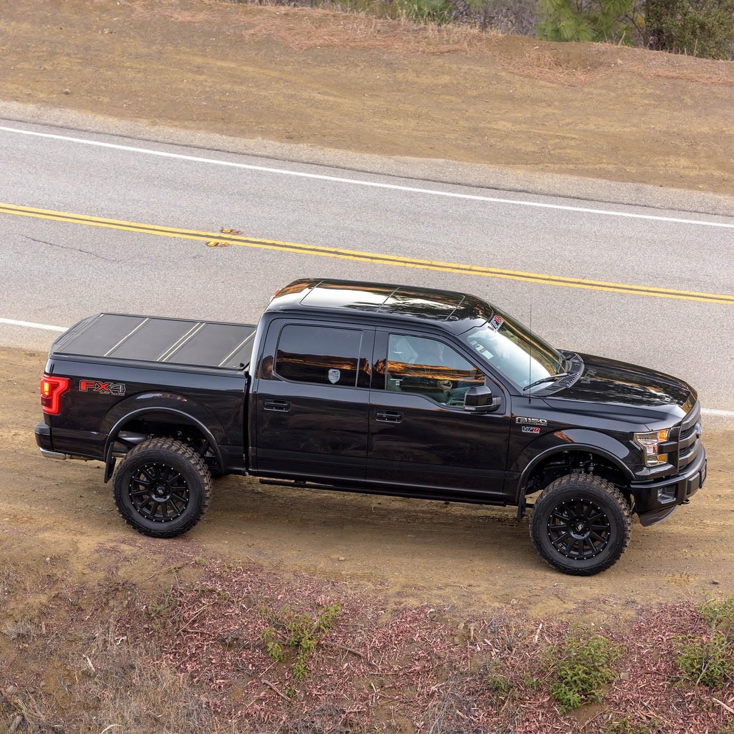 flip MX4 Hard Folding Truck Bed Tonneau Cover | 448329 | Fits 2015 - 2020 Ford F-150 5' 7" Bed (67.1"), Premium Matte Finish